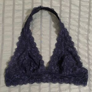 Free People Black Lace Bralette